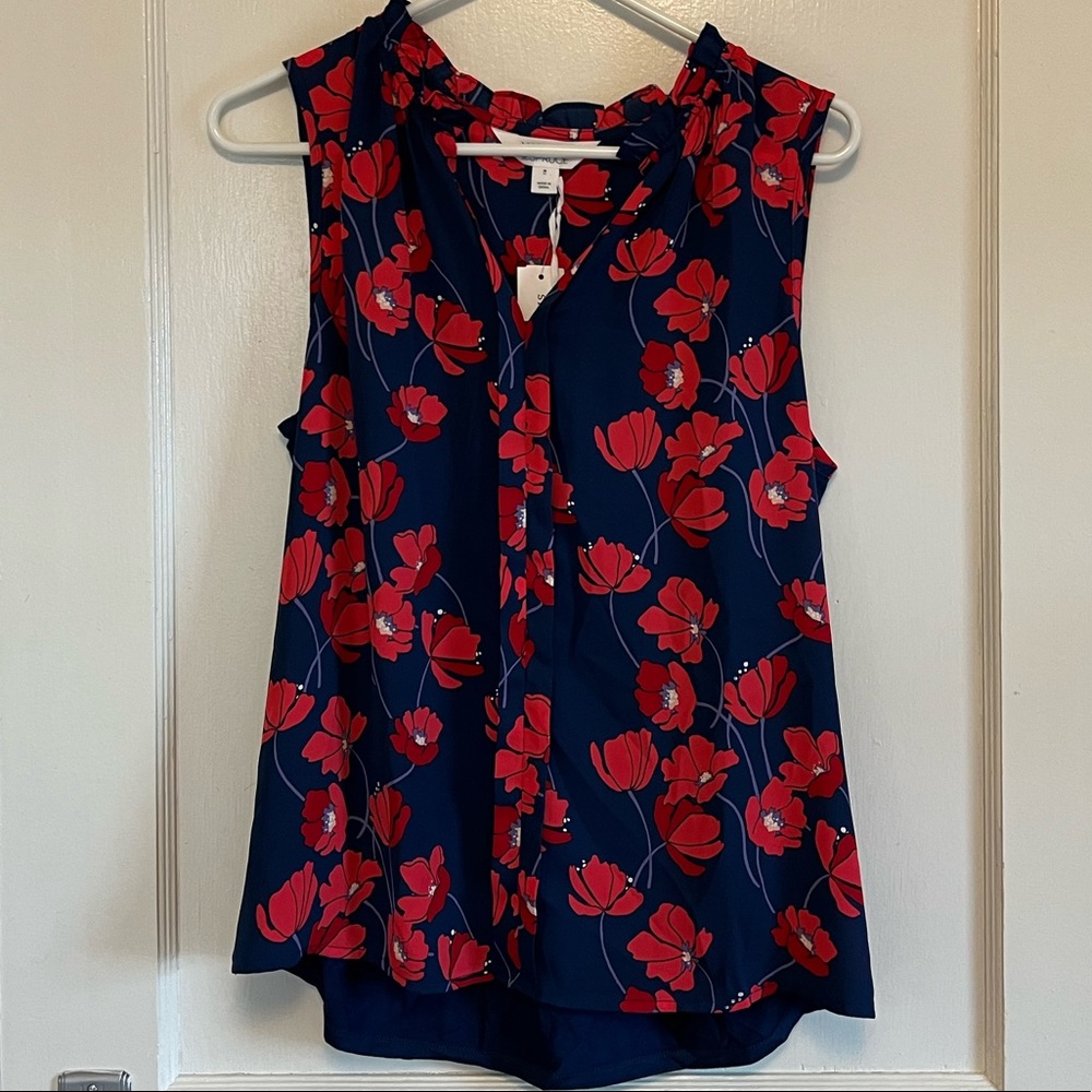 41 Hawthorn Orlee Mixed Material Sleeveless Top